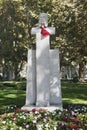 Bust of Ivan Mazuranic in Zrinjevac park in City of Zagreb, Croatia